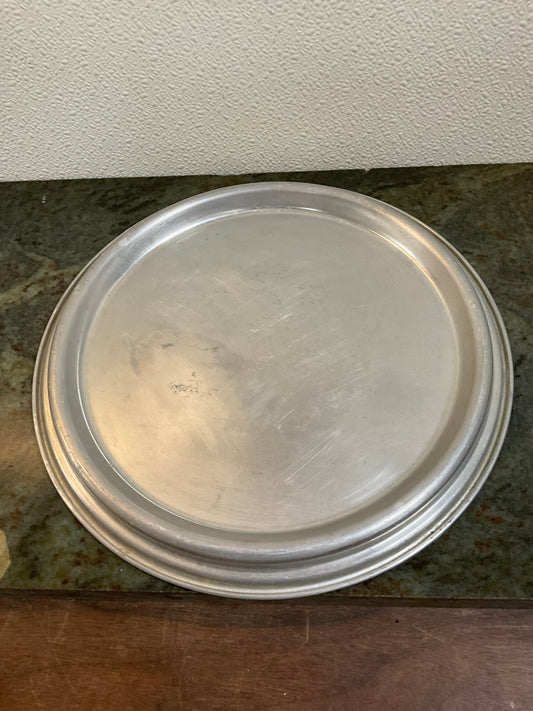 Vtg Carlton Aluminum Cake Carrier Bottom only