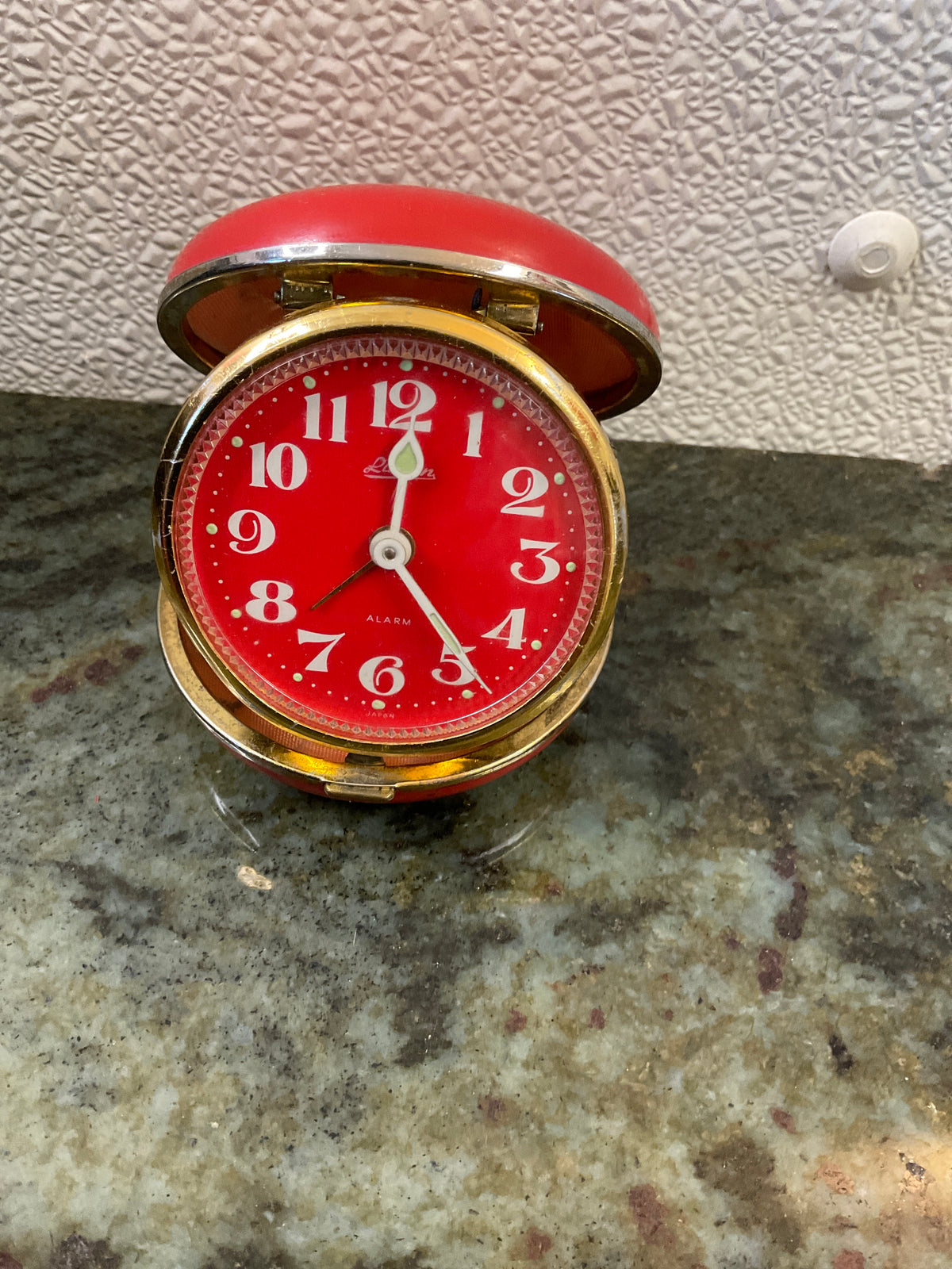 Red Travel Alarm Clock
