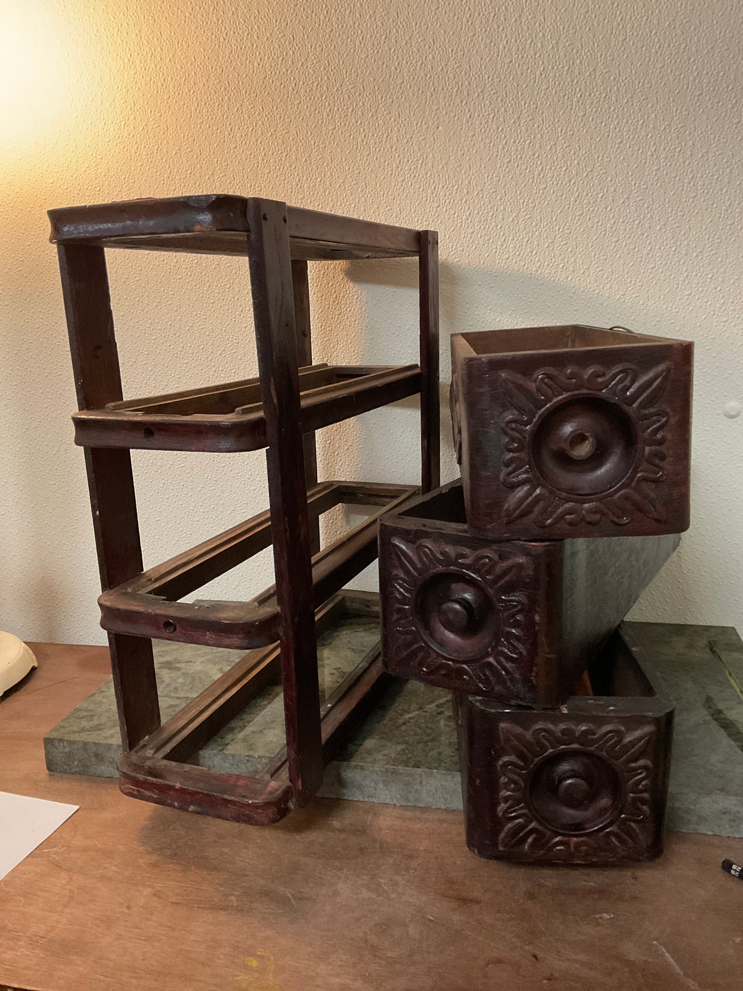 Vintage Sewing Machine Drawers