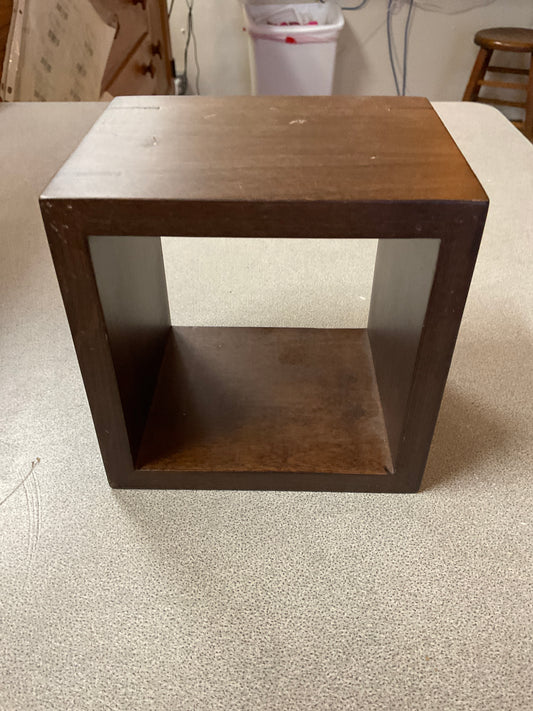 Wooden Cube Square Wall Shelf