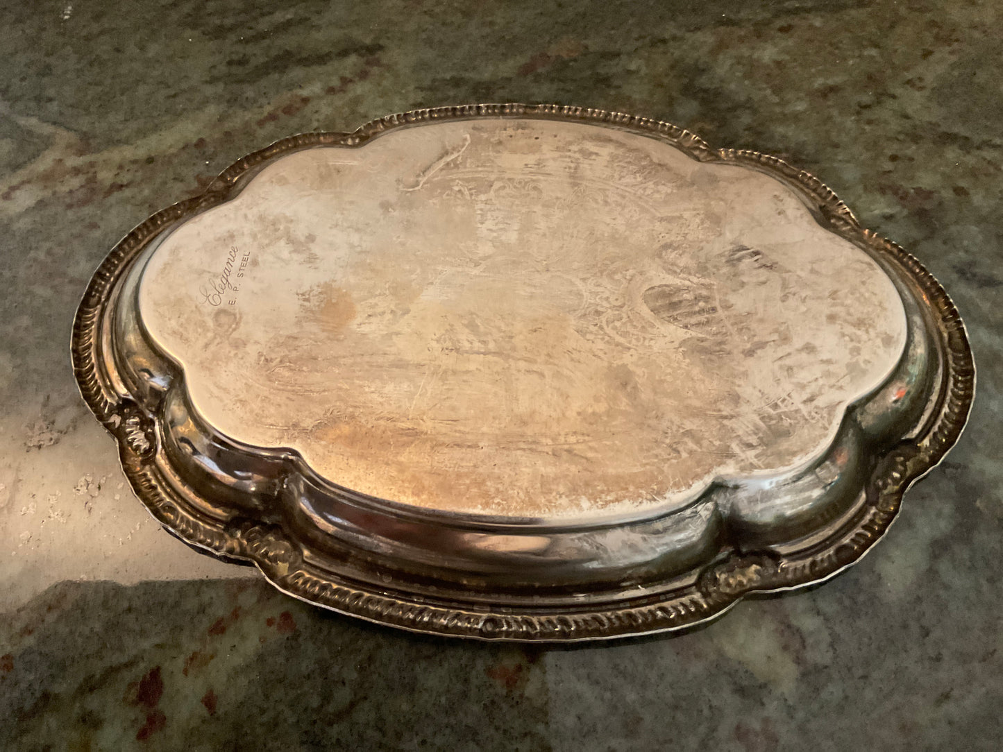 Silver Plated Small Oval Tray