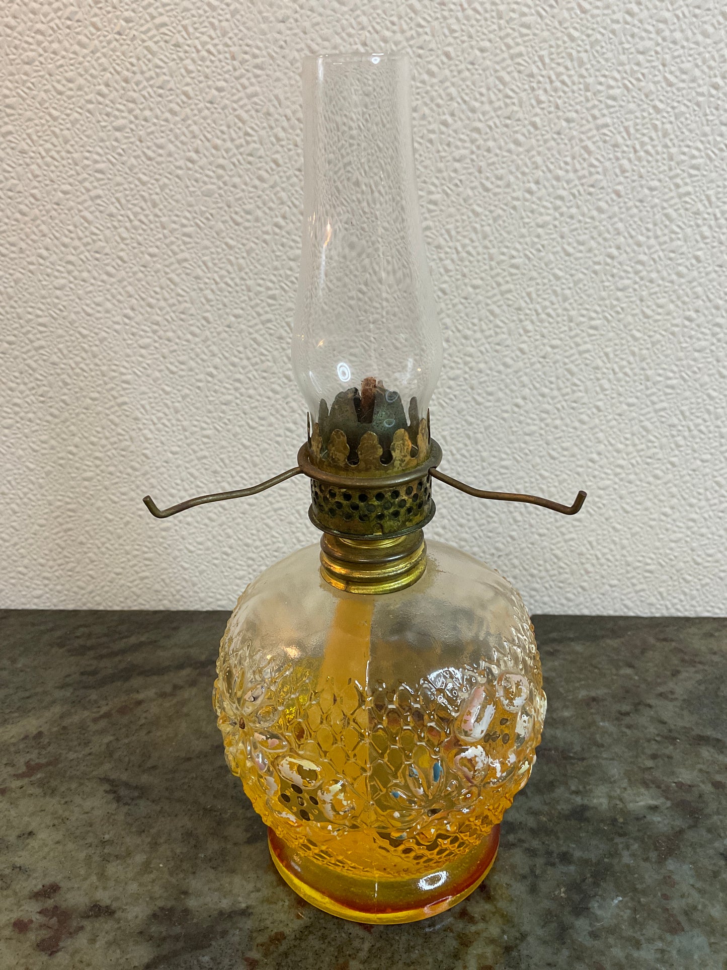 8.25” H Oil Lamp w/chimney
