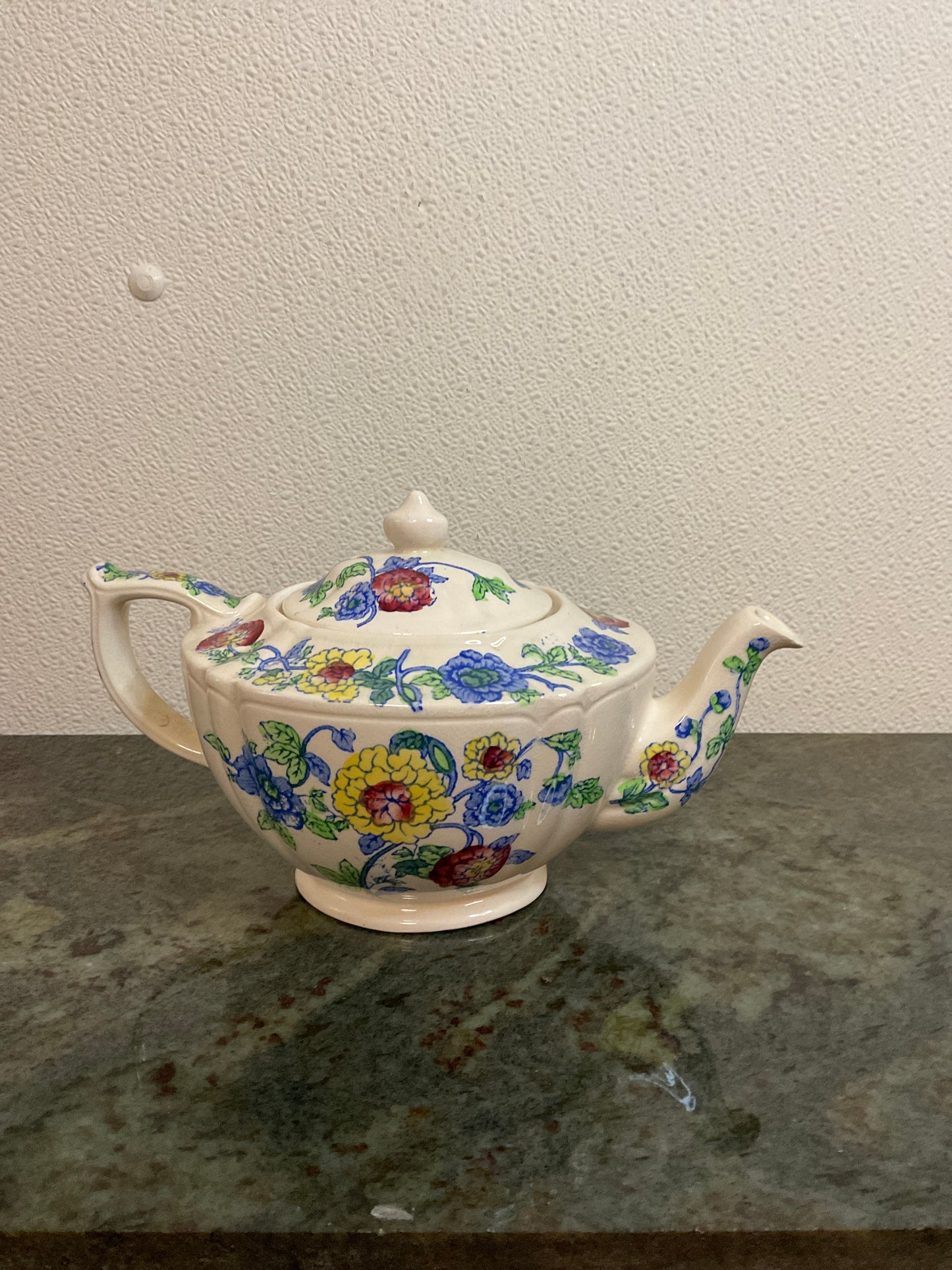Vintage Old Sadler England Teapot Floral