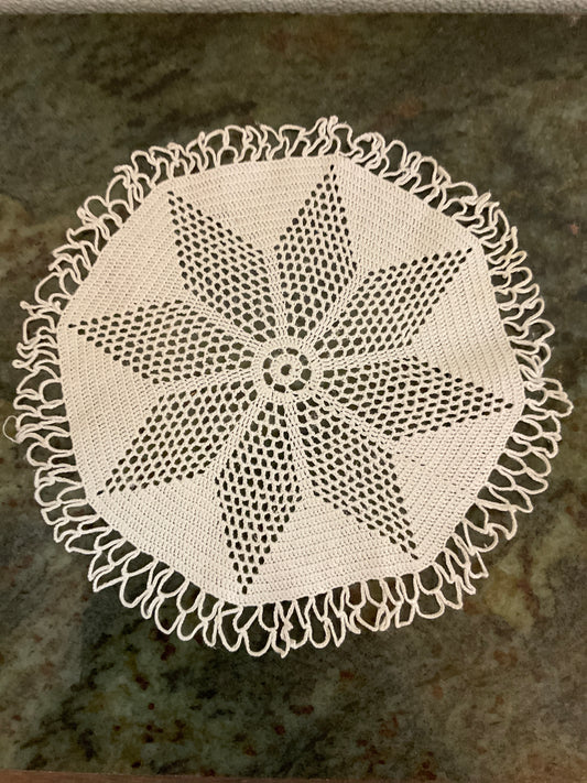 Vintage Crocheted Star Doily