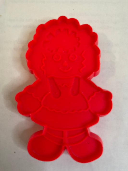 Red Plastic Raggedy Doll Cookie Cutter
