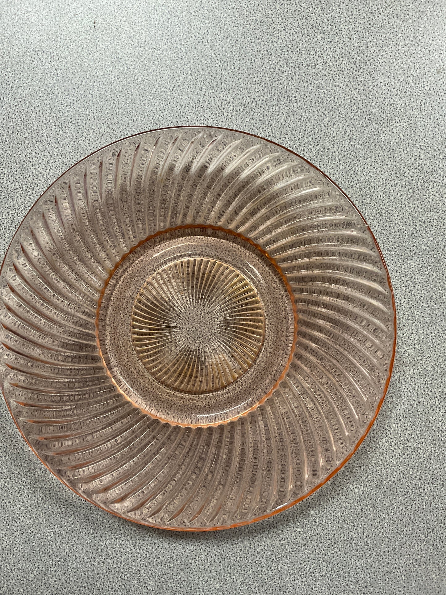 Federal Glass Diana Pink Plate