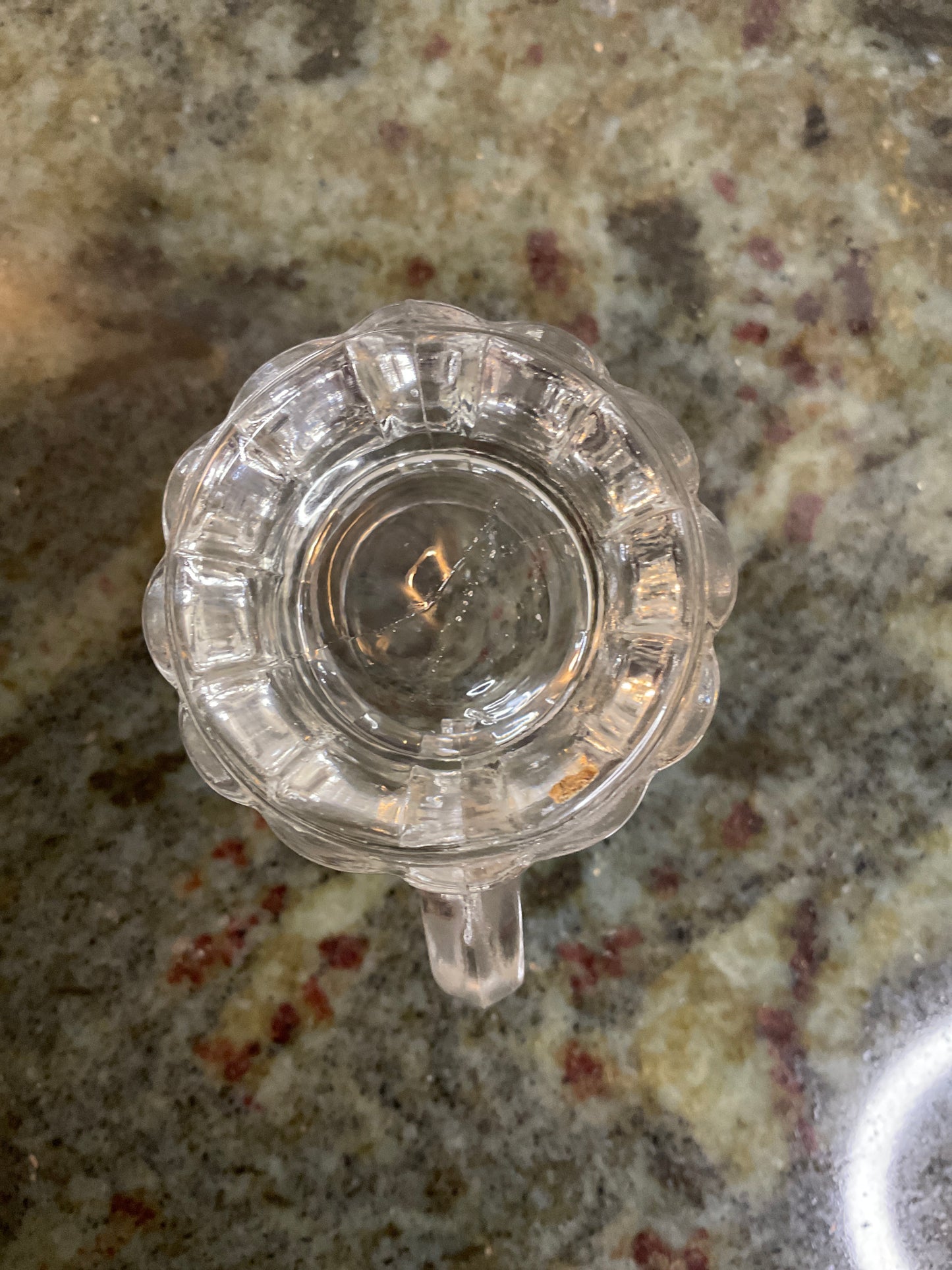 Vtg 1900’s Clear Pressed Mini Glass Mug Shot Glass