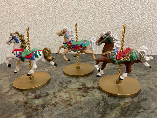 Vintage Hallmark Merry Go Round Horses