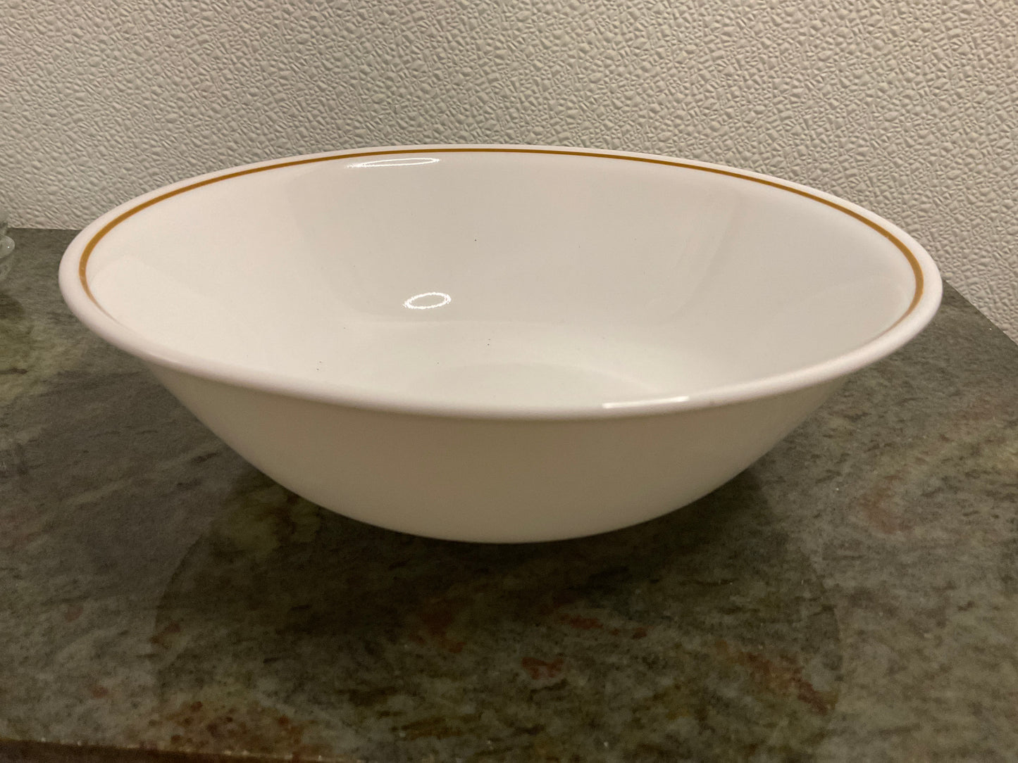 Corelle by Corning Serving Bowl with Brown line around rim