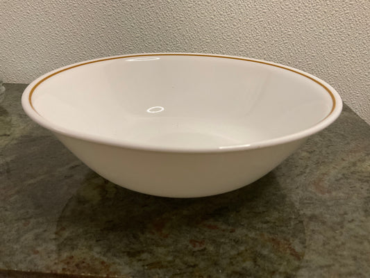 Corelle by Corning Serving Bowl with Brown line around rim