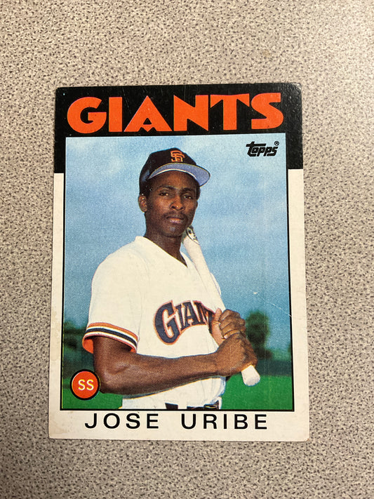 Baseball Card-Jose Uribe