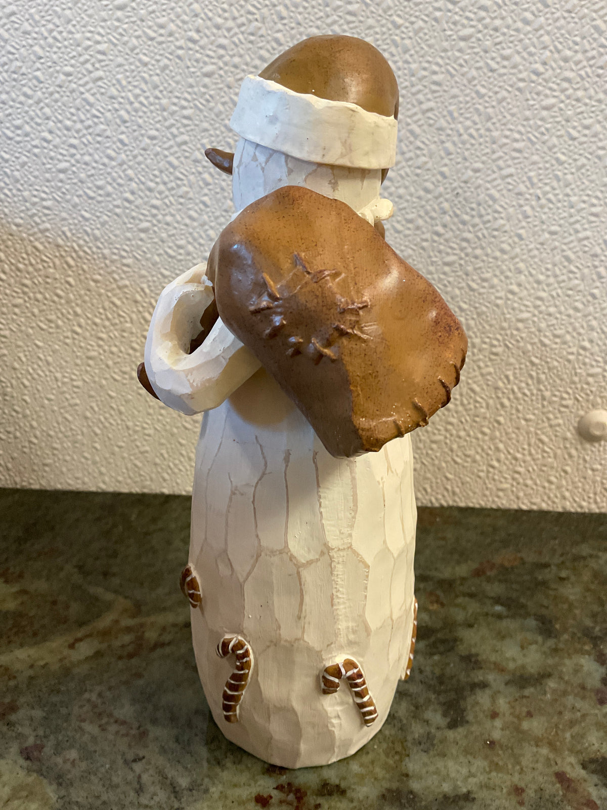 Resin Brown/Cream Chilly Claus Figurine