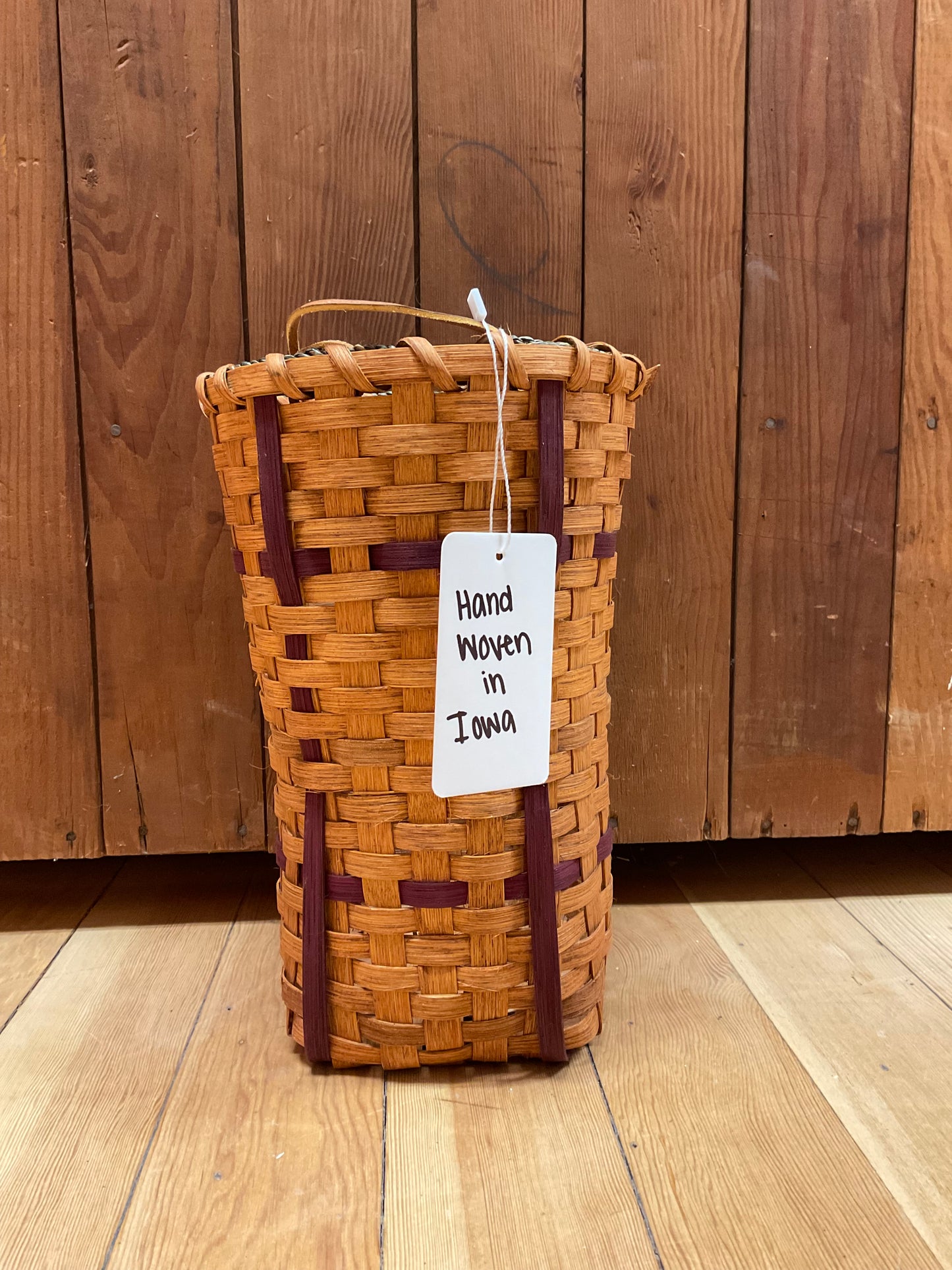 Tall Basket- Hand Woven in Iowa