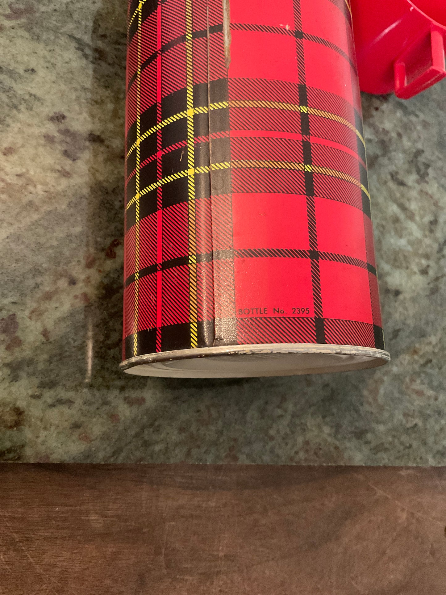 Vintage Plaid Thermos