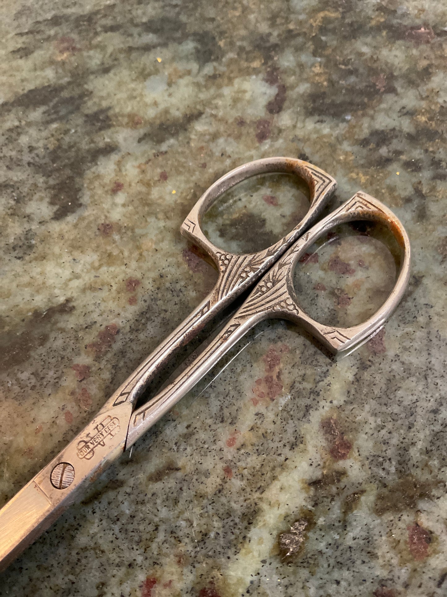 Vintage Ornate Sewing Scissor-Germany