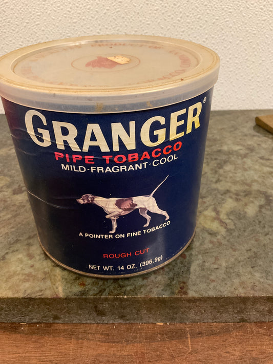 Granger  Pipe Tobacco 14oz. Tobacco empty canister