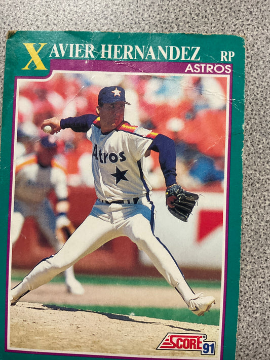 Baseball Card Xavier Hernandez