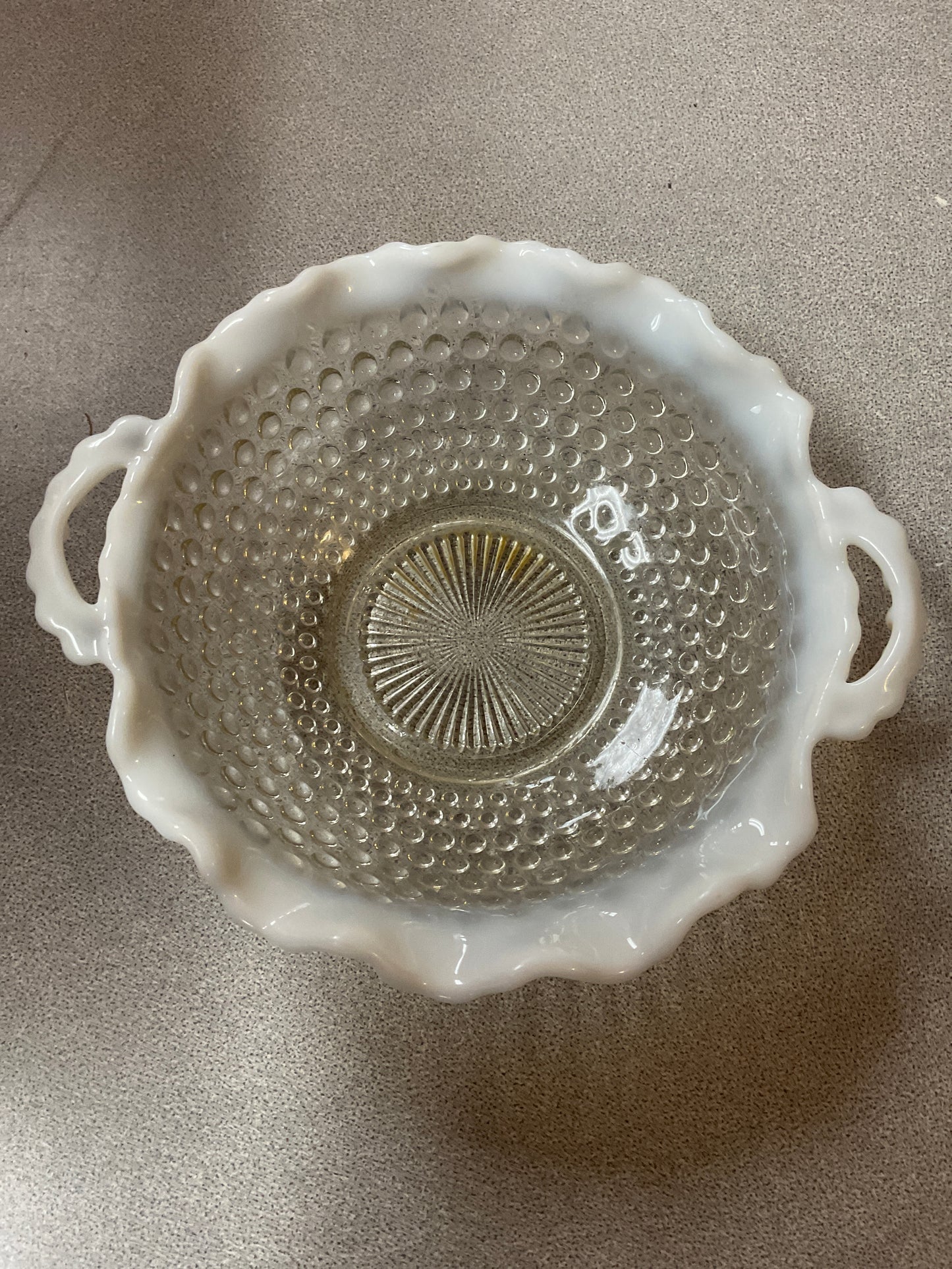 Anchor Hocking Moonstone Hobnail Bowl