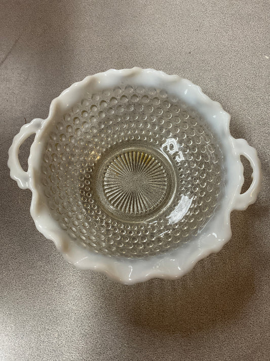 Anchor Hocking Moonstone Hobnail Bowl