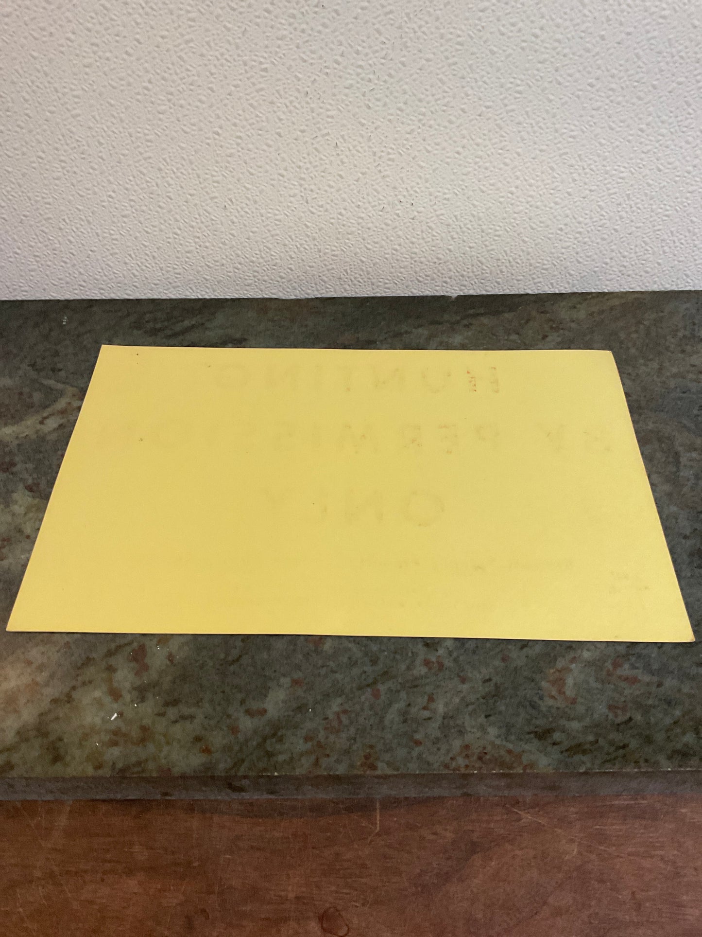 Vintage Izaak Walton Hunting Paper Sign