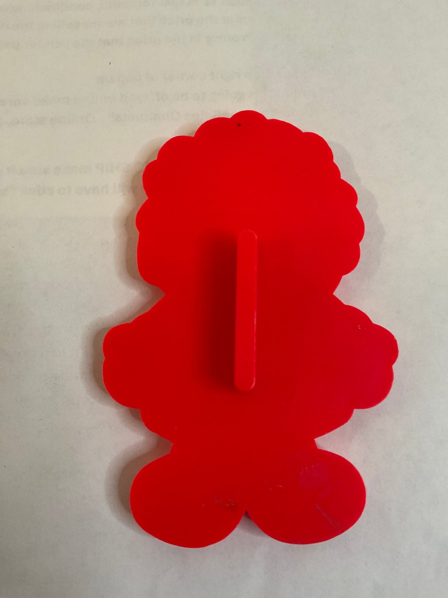 Red Plastic Raggedy Doll Cookie Cutter