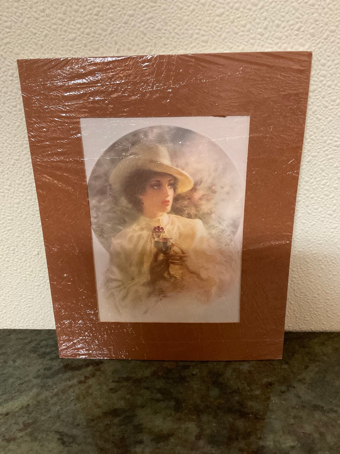 Print of Victorian Era Lady w/mat 10” x 8”
