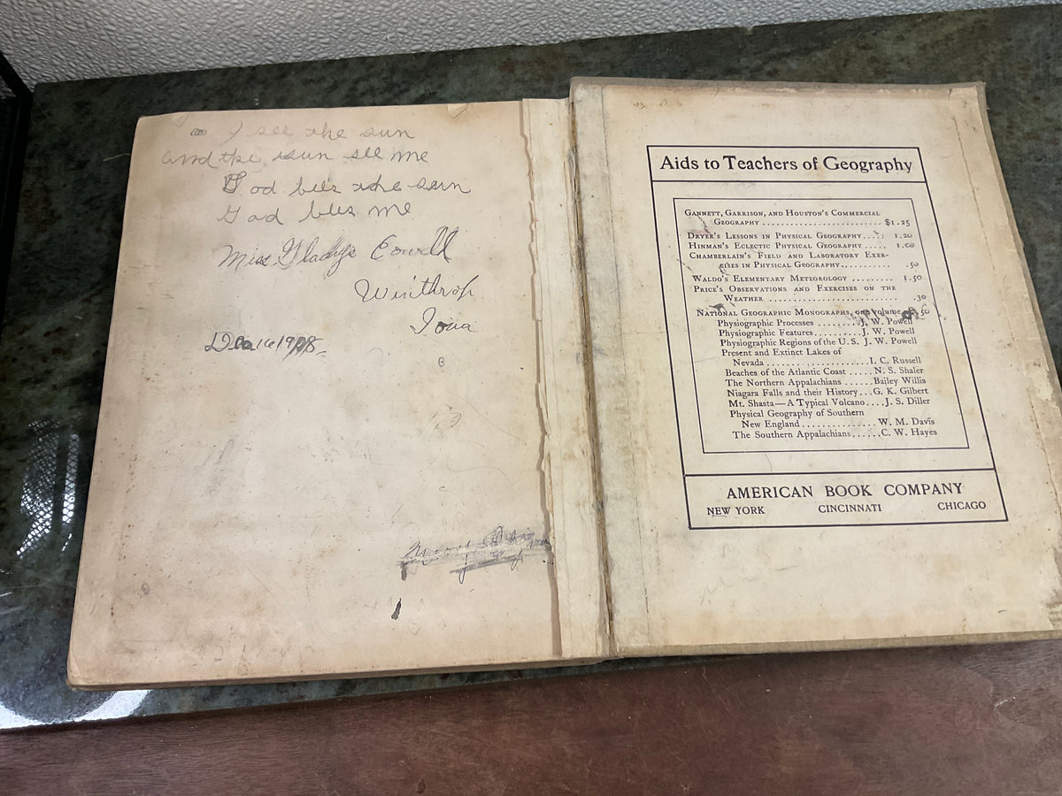 Antique 1897 Natural Elementary Geography