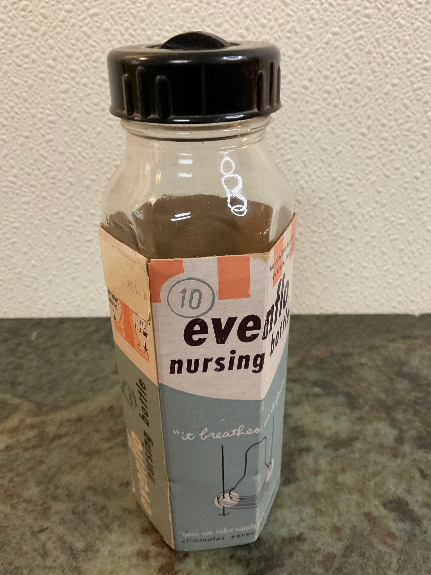 Vtg Glass EvenFlo Nursing Bottle