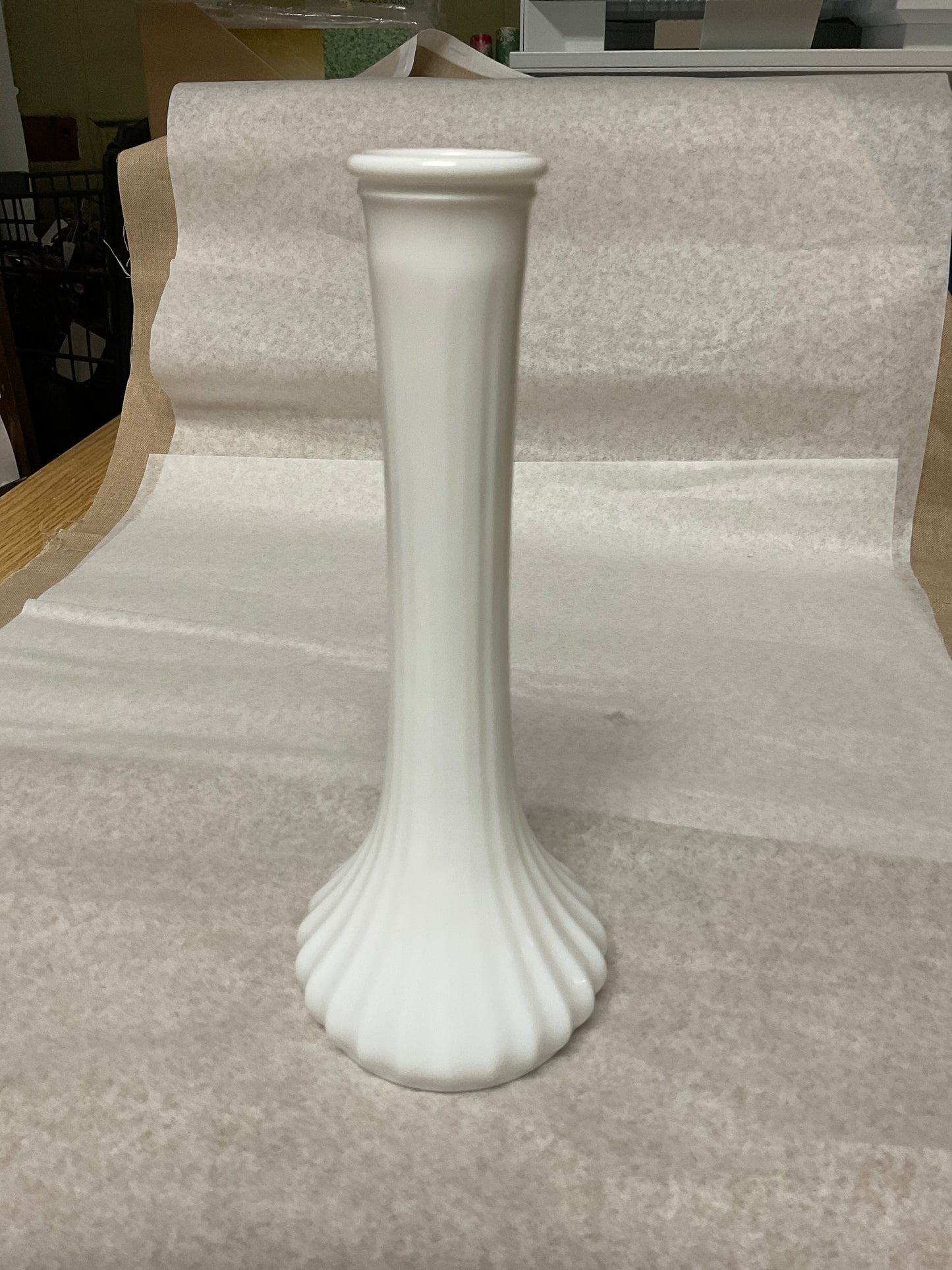 Vintage Hoosier Milk Glass Vase