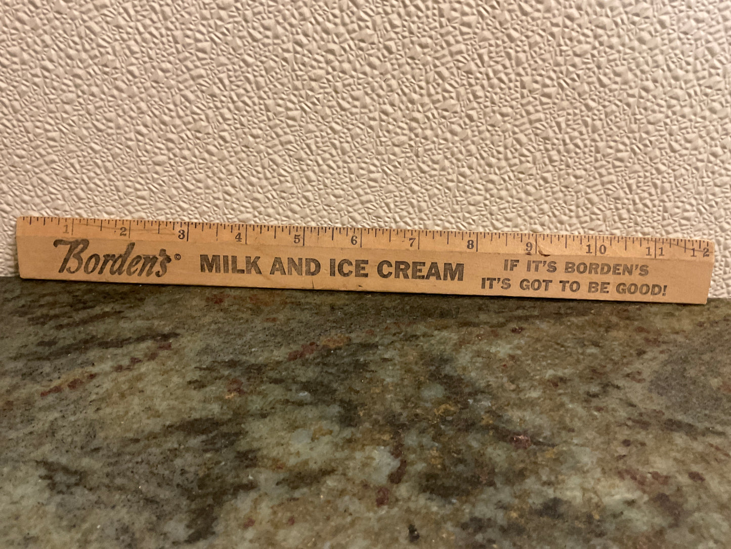 Borden’s Milk and Ice Cream Advertising Ruler