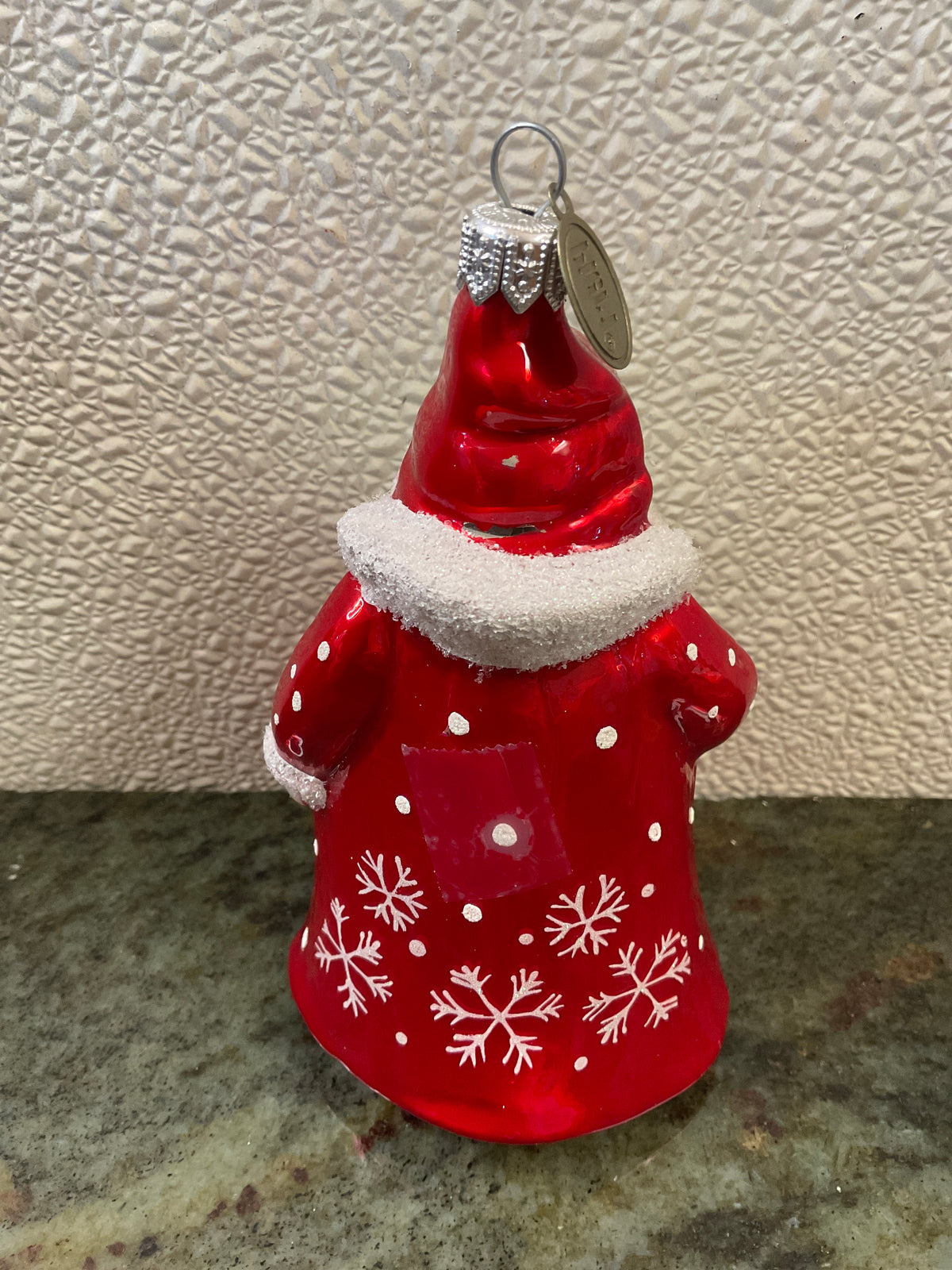 Pier One Santa Glass Ornament