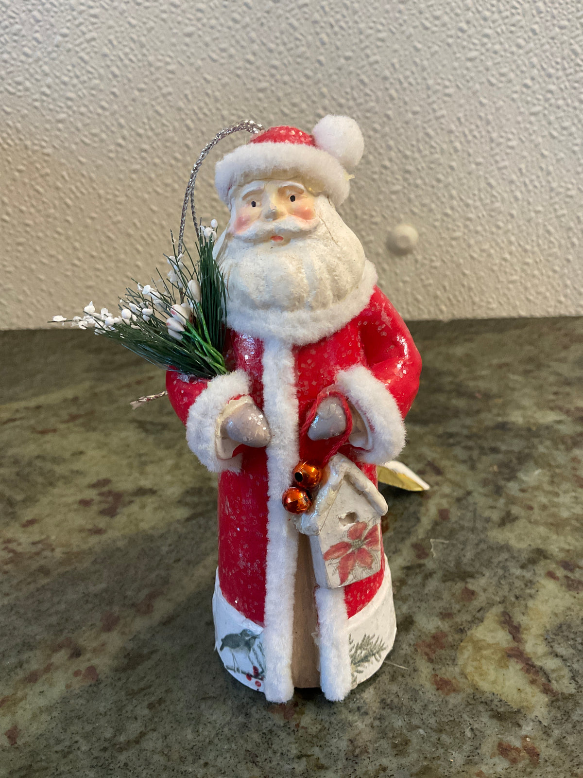 Bird Theme Santa Claus Ornament