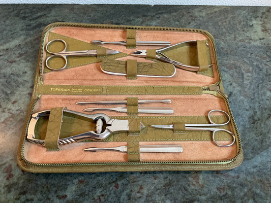 Vintage Top Grain Cowhide Manicure