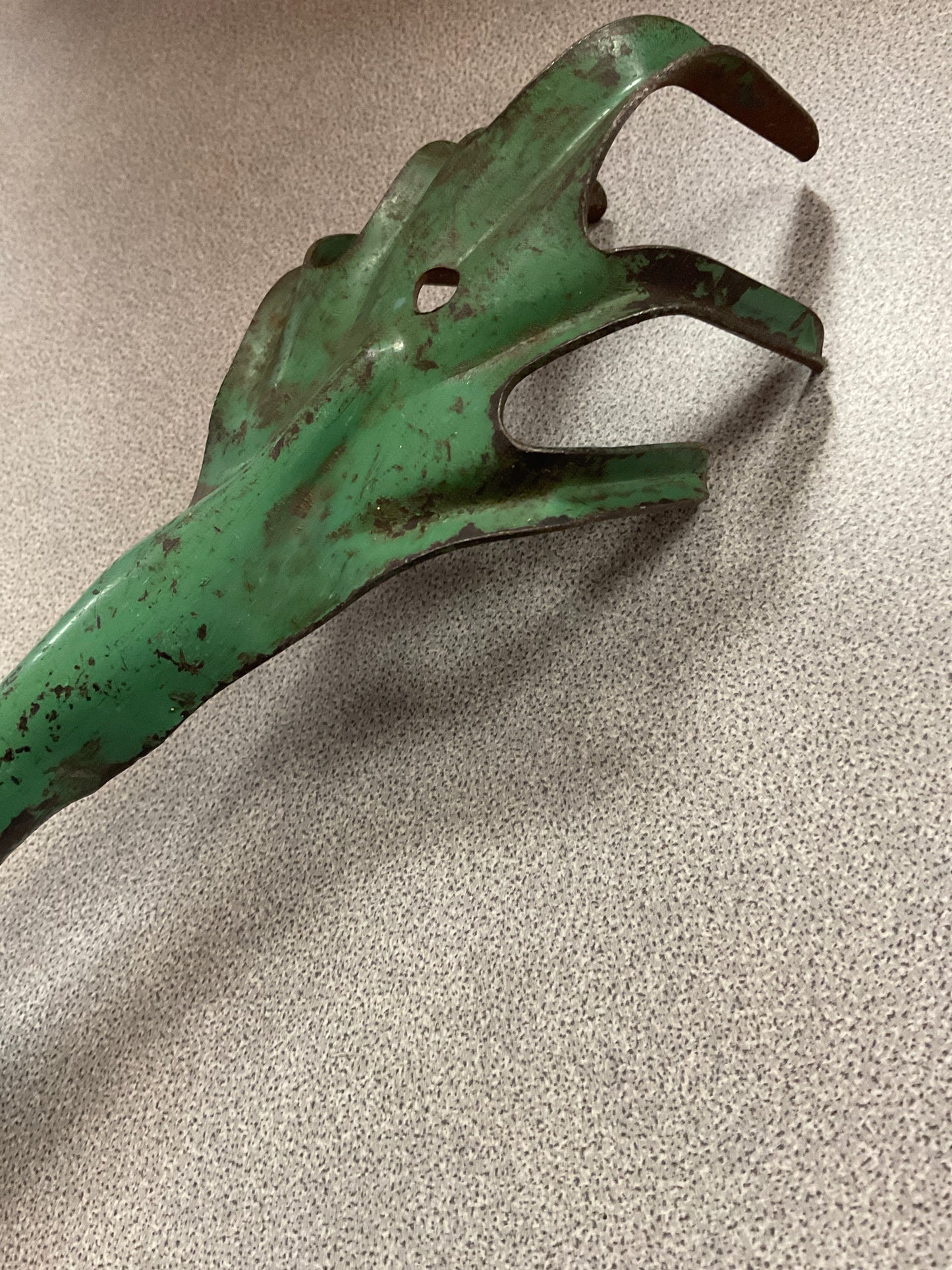 Vintage Green Hand Rake