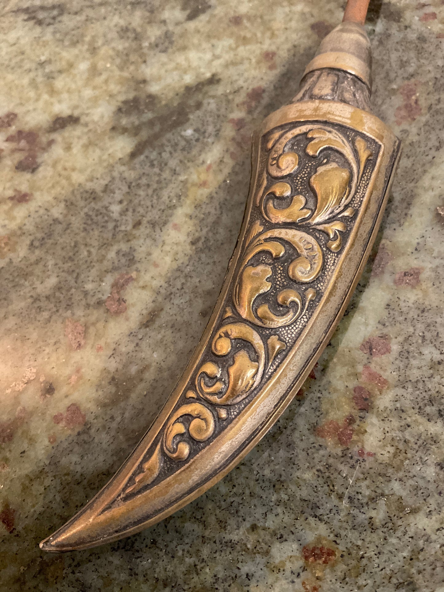 Victorian Ornate Metal Handled Button Hook