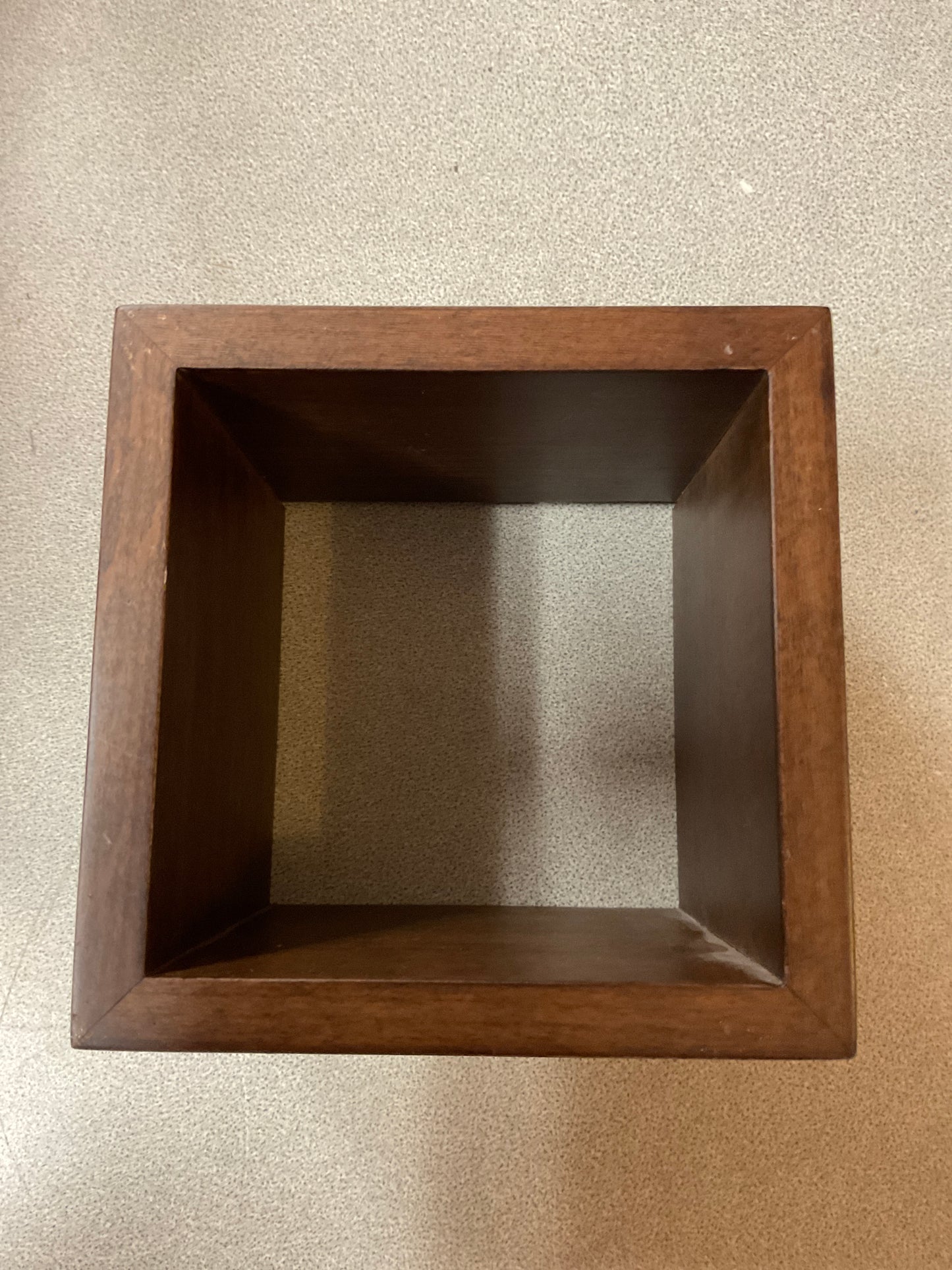 Wooden Cube Square Wall Shelf