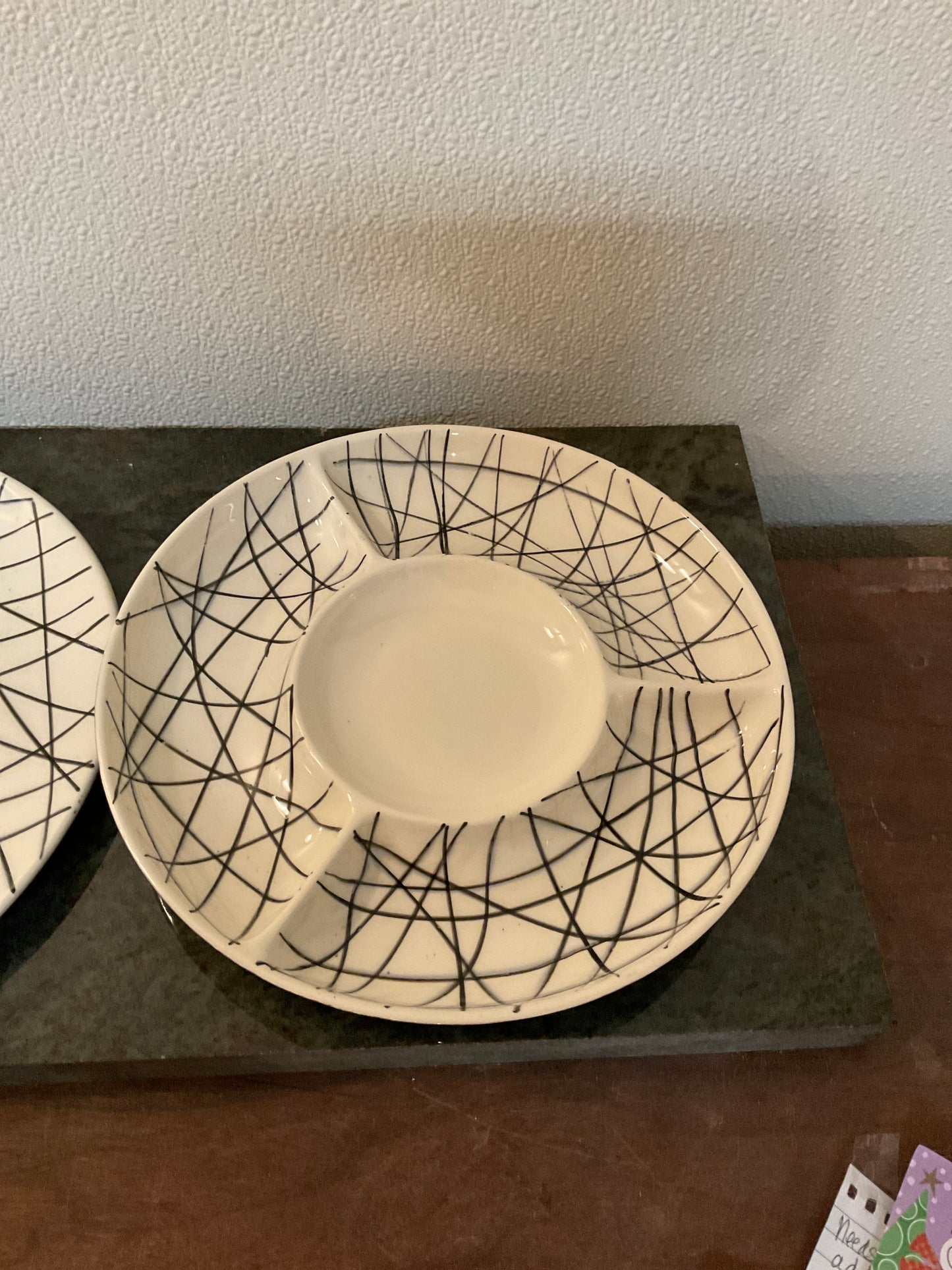 Hazel Attlas Black Drizzle Snack Set
