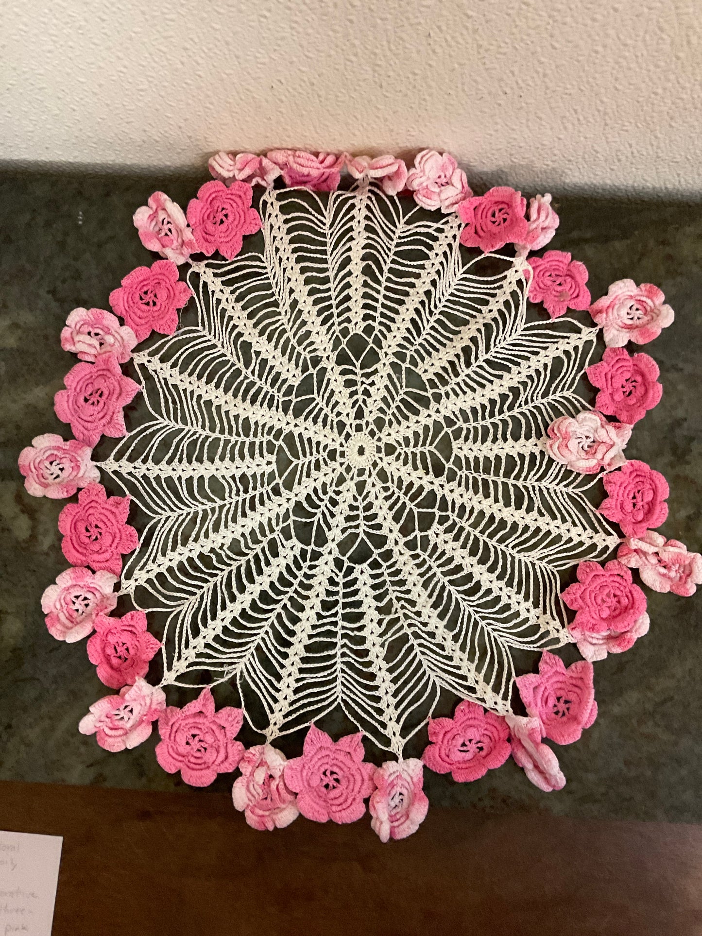 Handmade Floral Crochet Doily