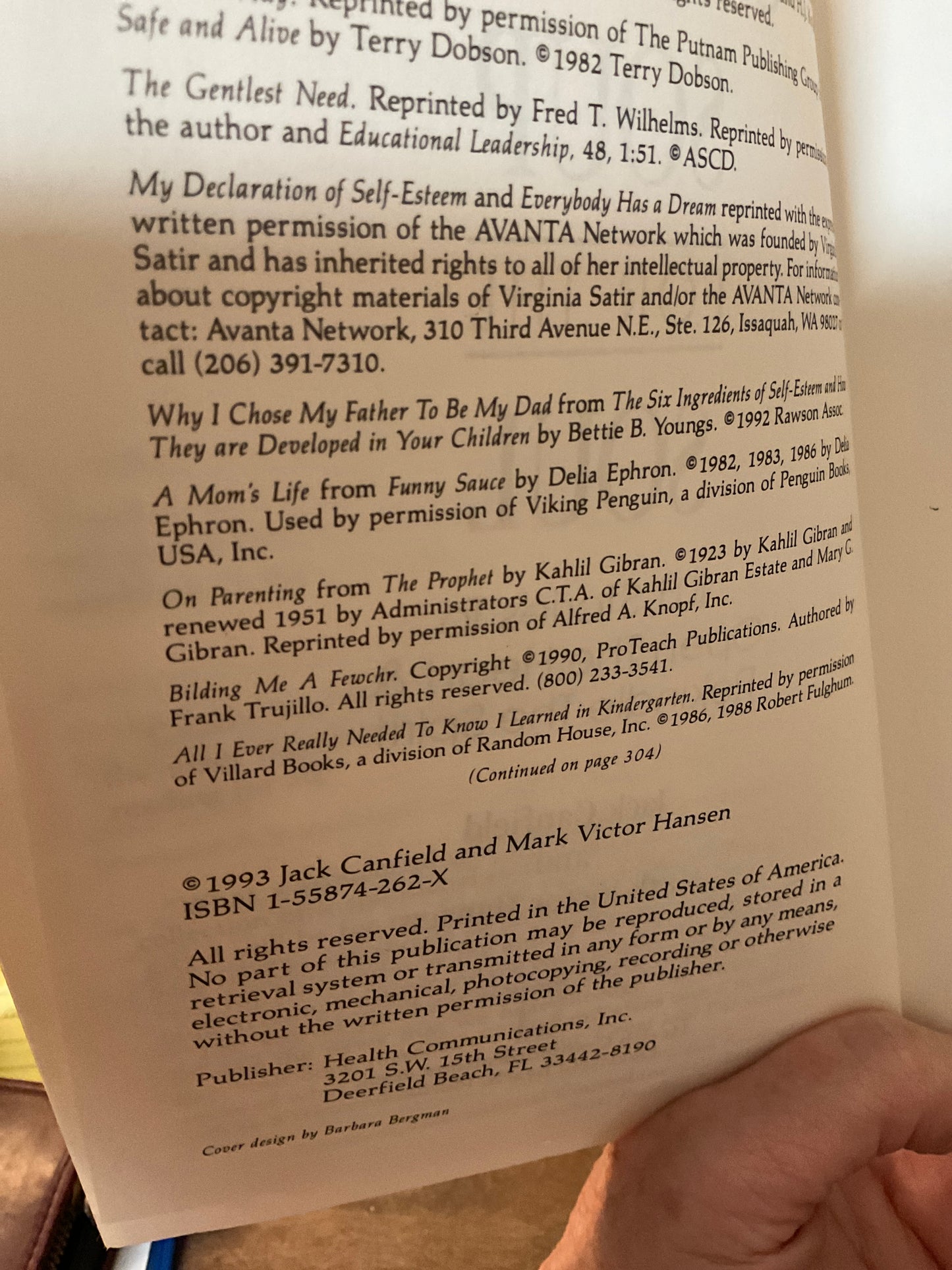 Book ‘Chicken Soup for the Soul’. 1993