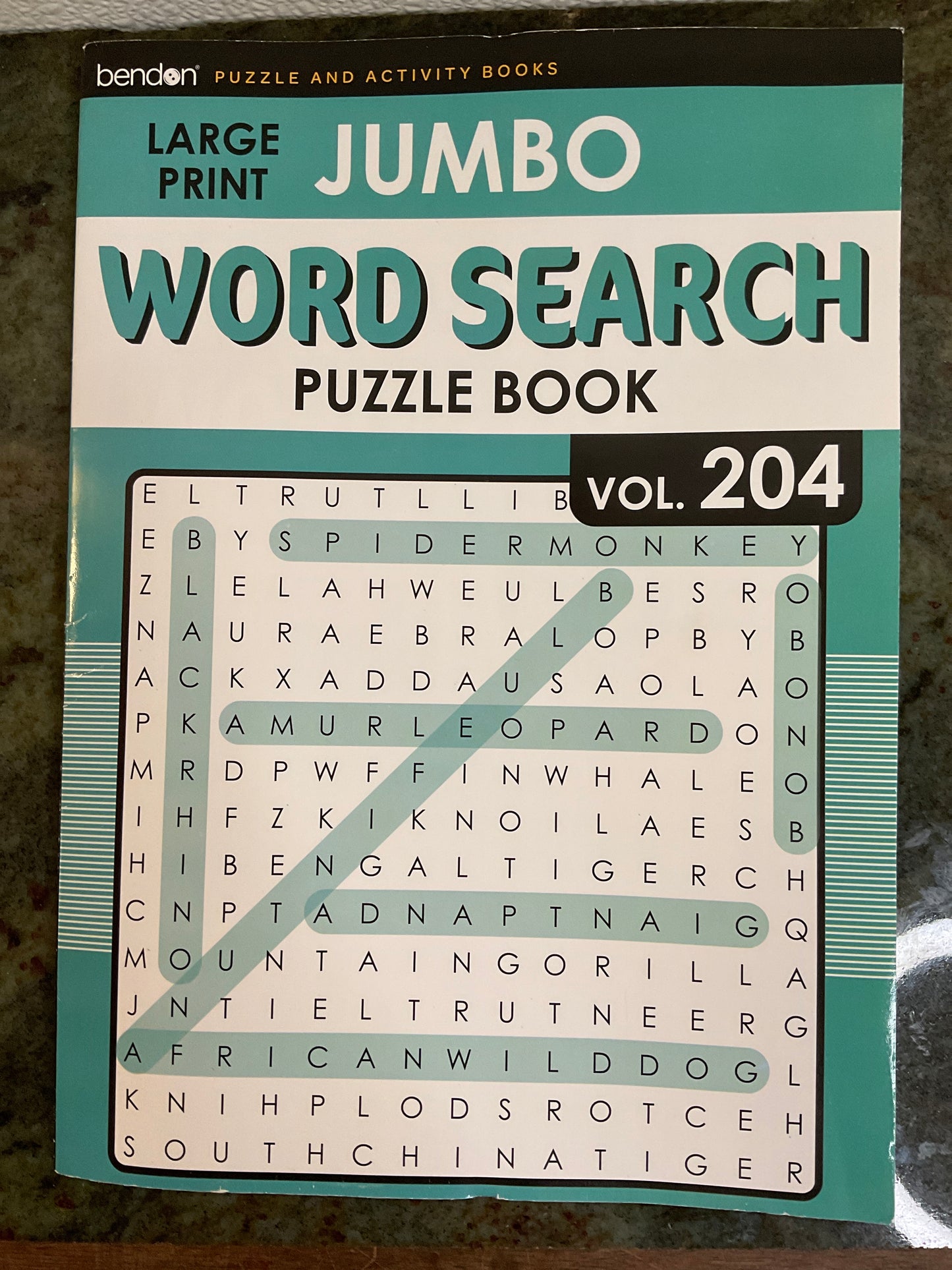 Large Print Jumbo Word Search Puzzle Book