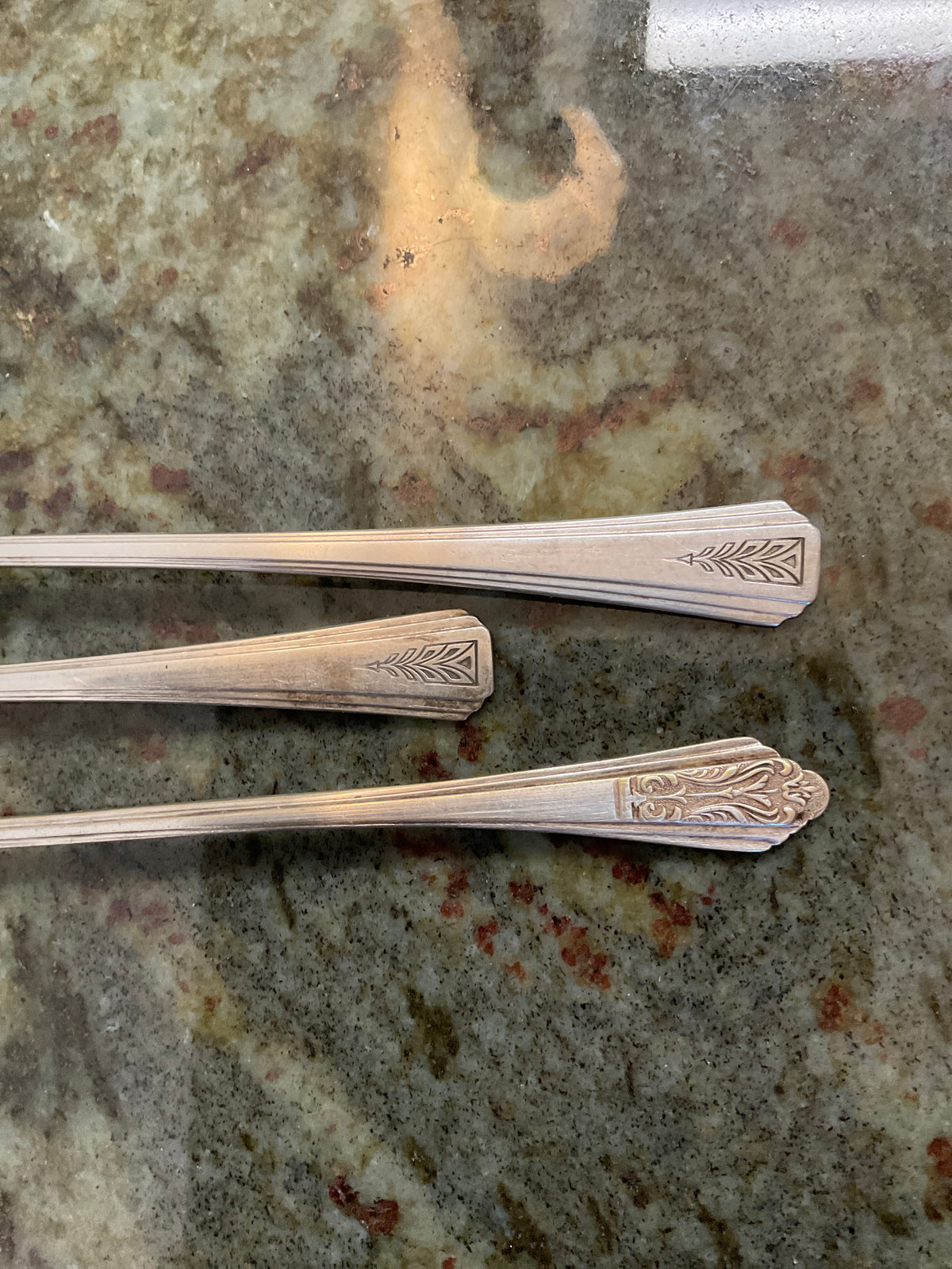 3 - Silver Plate Ice Tea Spoons