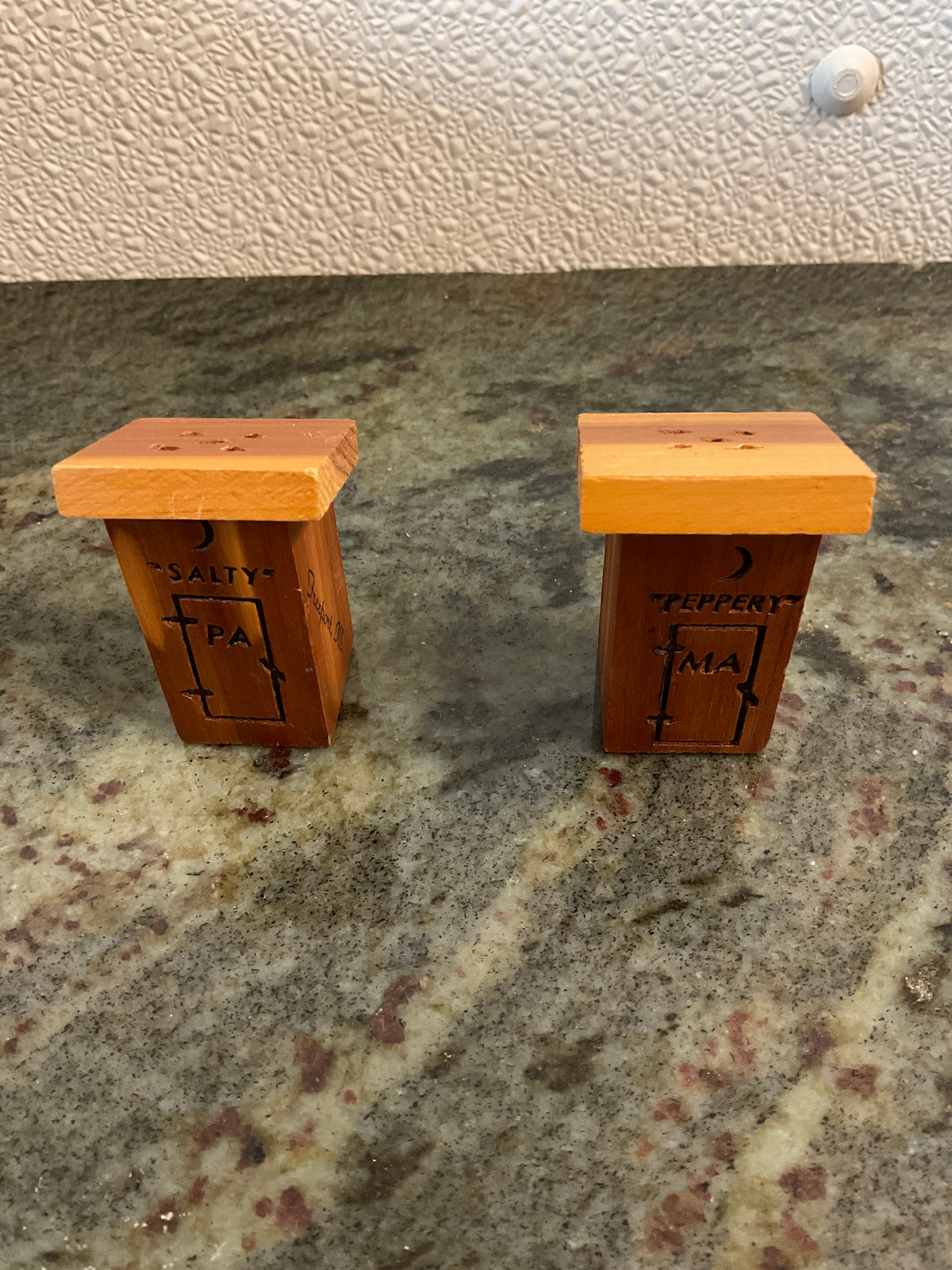 Vintage Salty & Peppery Shakers