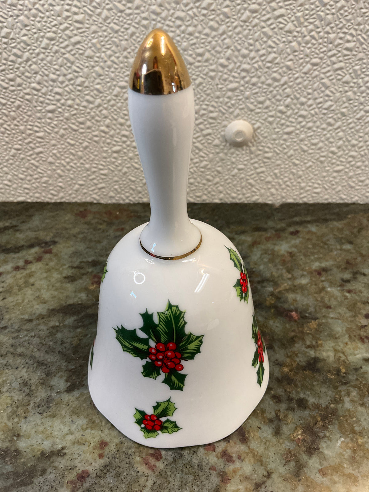 Vintage Porcelain Lefton  1950’s Holly Bell