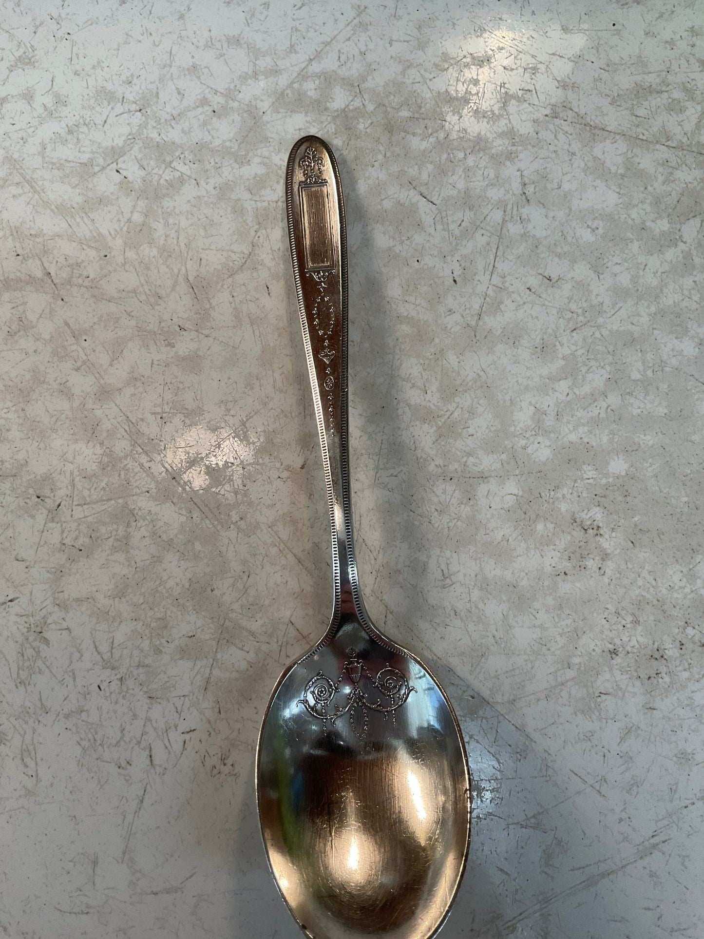 Antique 1921 Grosvener Silver plate Sugar Spoon