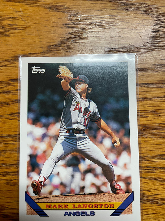 Baseball Card Mark Langston
