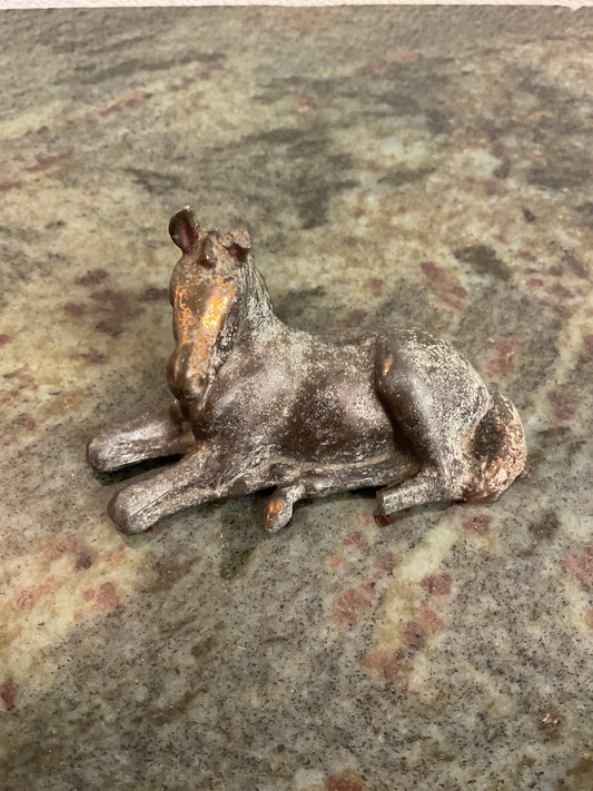 Vintage Bronze Lying Foal