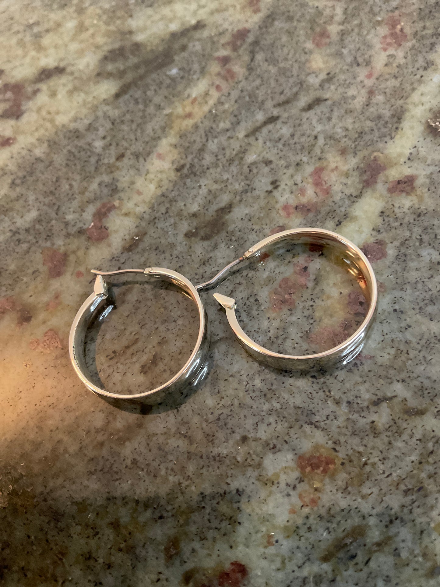 Silvertone Hoop Earrings