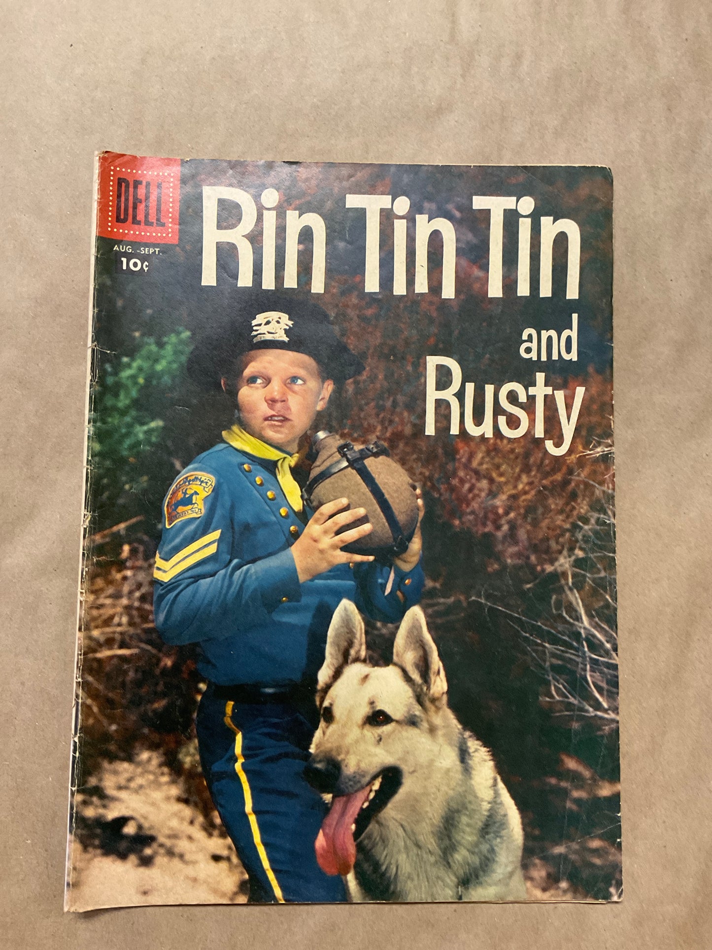 Vintage Rin Tin Tin And Rusty Aug. - Sept. 1957 Comic Book