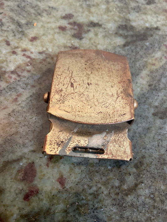 Vintage Solid Brass Belt Buckle