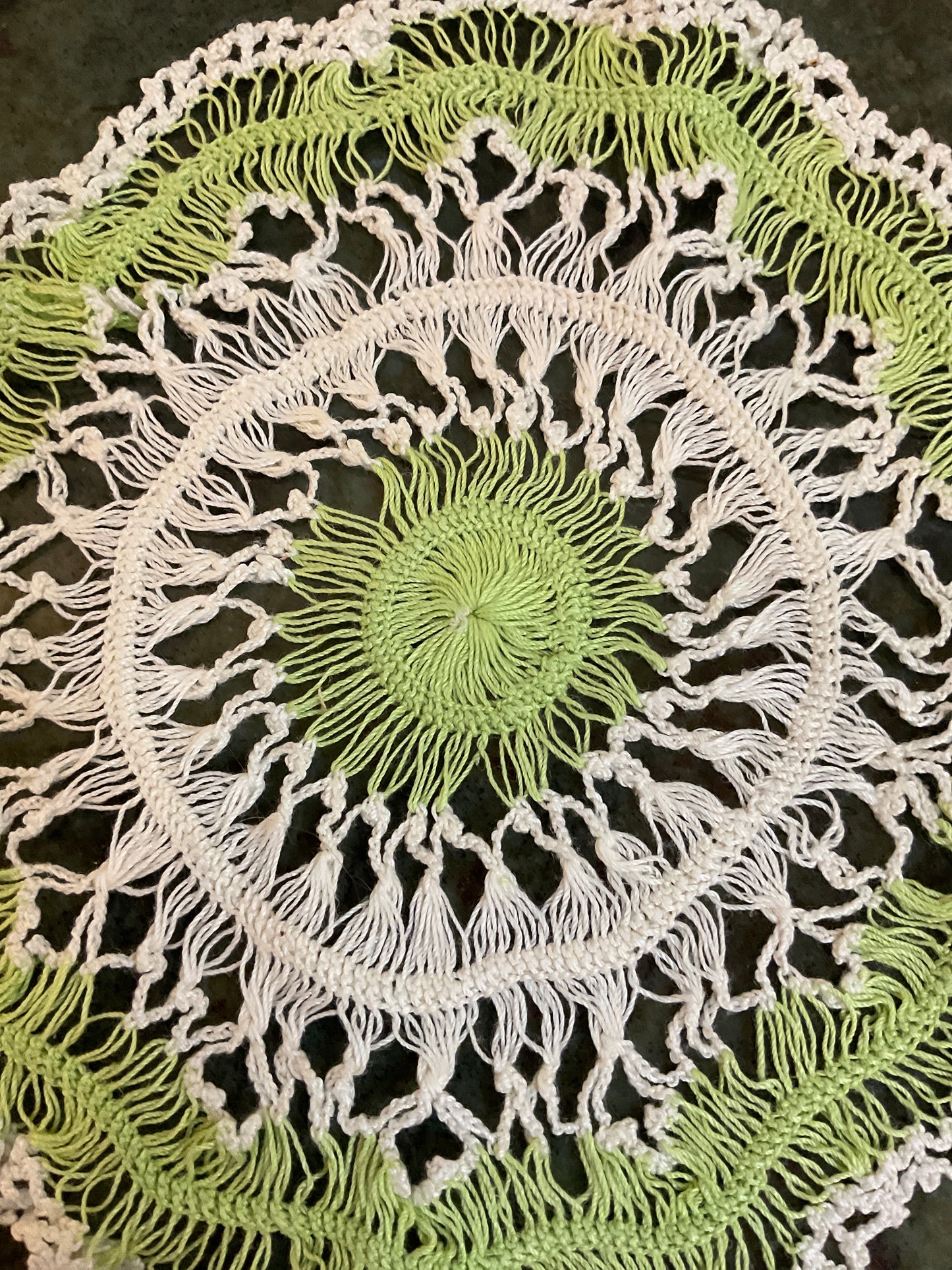 Handmade Crocheted Doily 7.5”